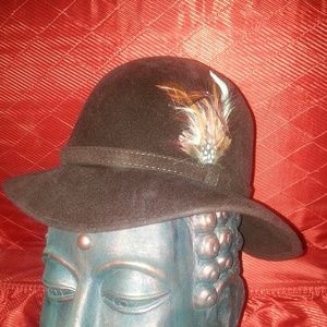 Vintage Womens Brown Bucket Style Hat